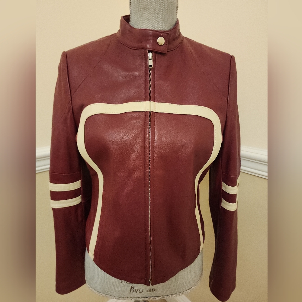 Wilsons Maxima Red Racer Vintage Leather Jacket